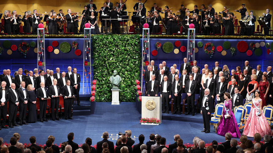 General view of the Nobel Prize Awards Ceremony at Stockholm Concert Hall on Dec. 10, 2022, in Stockholm, Sweden.